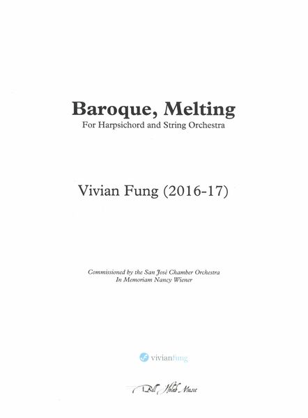Baroque, Melting : For Harpsichord and String Orchestra (2016-17).