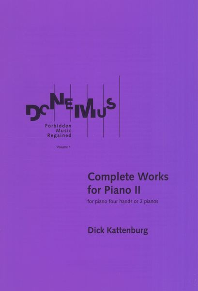 Complete Works For Piano II : For Piano Four Hands Or 2 Pianos.