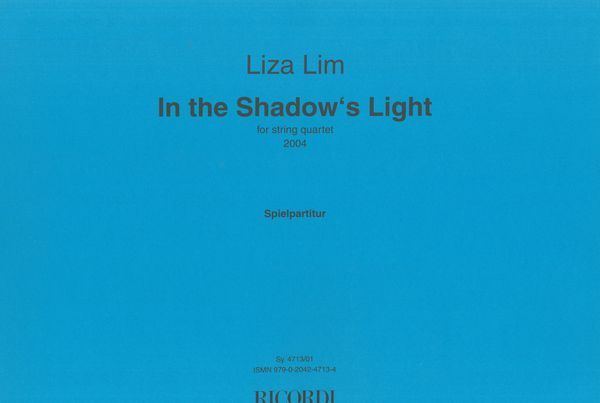 In The Shadow's Light : For String Quartet (2004).