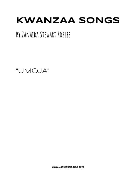 Kwanzaa Songs - Umoja : For Soloist Or Group With SSAA Chorus A Cappella [Download].