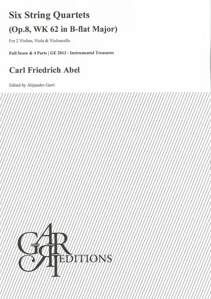 Six String Quartets : Op. 8, Wk 62 In B Flat Major / edited by Alejandro Garri.