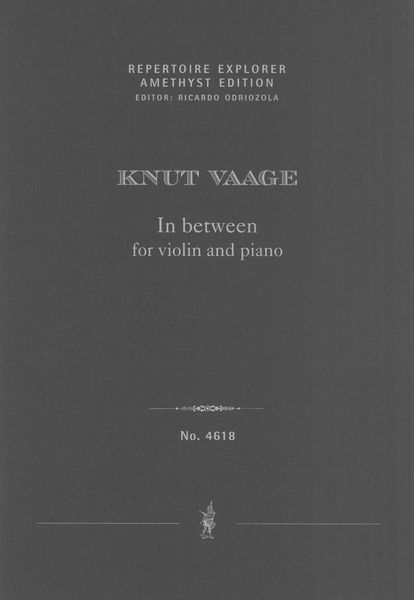 In Between : For Violin and Piano (2001, Rev. 2005).