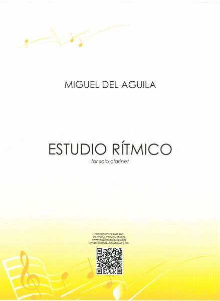 Estudio Rítmico : For Unaccompanied Clarinet (2017).