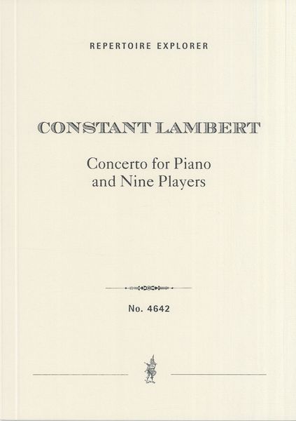 Concerto : For Piano and Nine Players.
