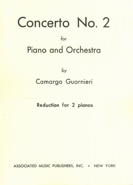 Concerto No. 2 : For Piano and Orchestra (1946) - reduction For 2 Pianos.