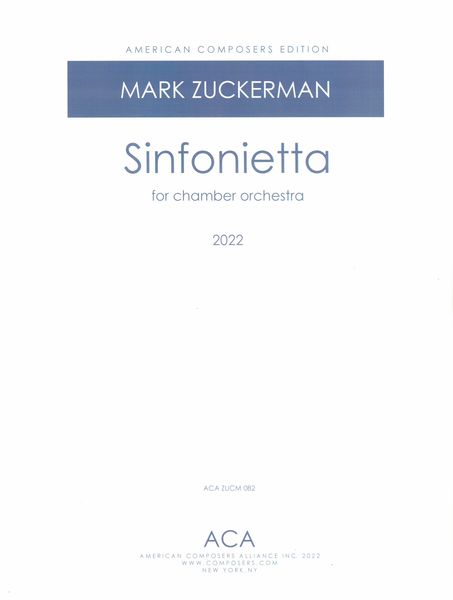 Sinfonietta : For Chamber Orchestra (2022).