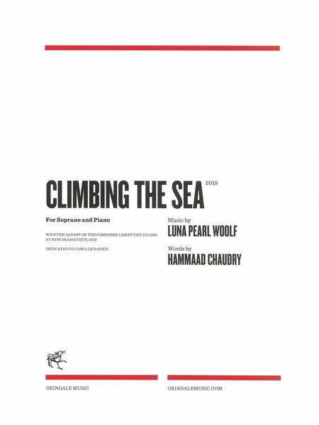 Climbing The Sea : For Soprano and Piano (2019).