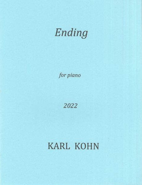 Ending : For Piano (2022).