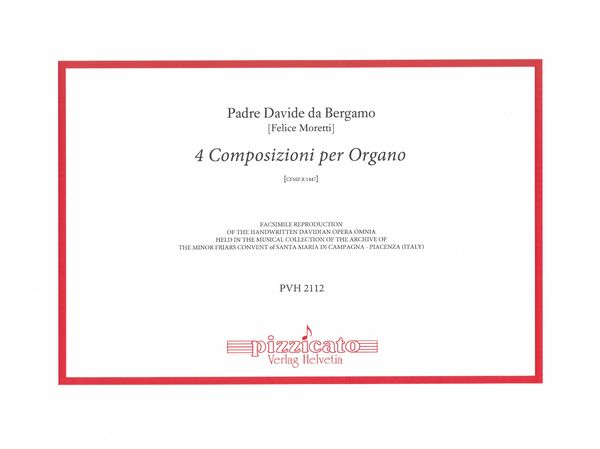 4 Composizioni Per Organo, Cfmp.R 1447.
