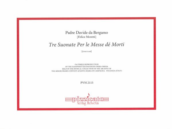 Tre Suonate Per le Messe Dé Morti, Cfmp.R 1450.
