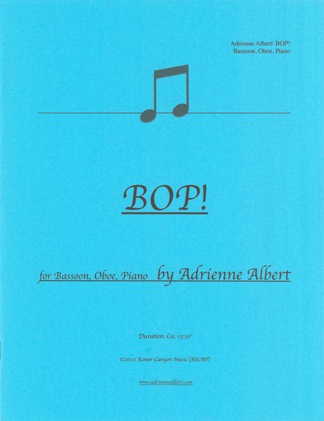 Bop! : For Oboe, Bassoon and Piano (2022).