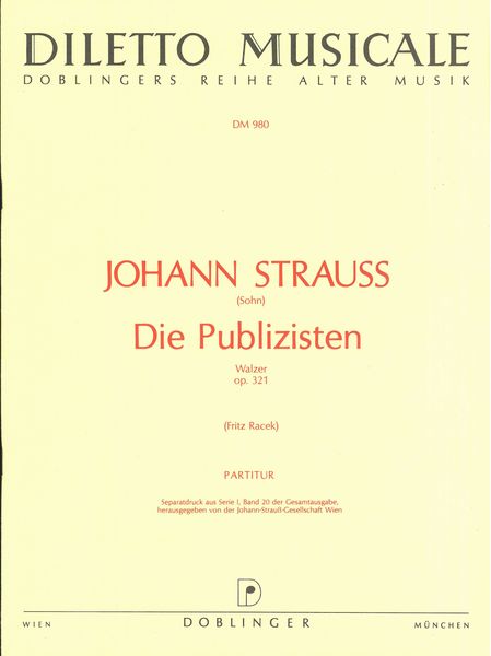 Publizisten: Waltzer Op. 321.