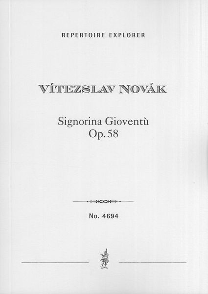 Signoria Gioventù Op. 58 : Prolog-Melodram.