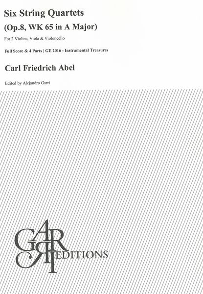 Six String Quartets : Op. 8, Wk 65 In A Major / edited by Alejandro Garri.