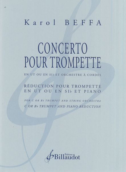 Concerto : Pour Trompette et Orchestre A Cordes - Piano reduction.