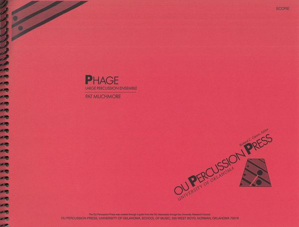 Phage : For Large Percussion Ensemble.
