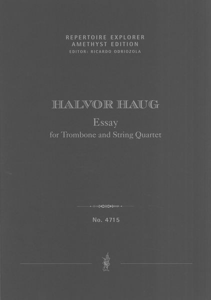 Essay : For Trombone and String Quartet (1987).