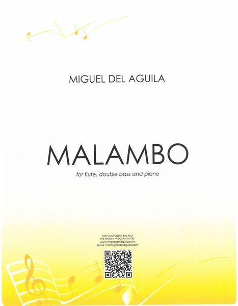 Malambo, Op. 115f : For Flute, Double Bass and Piano.