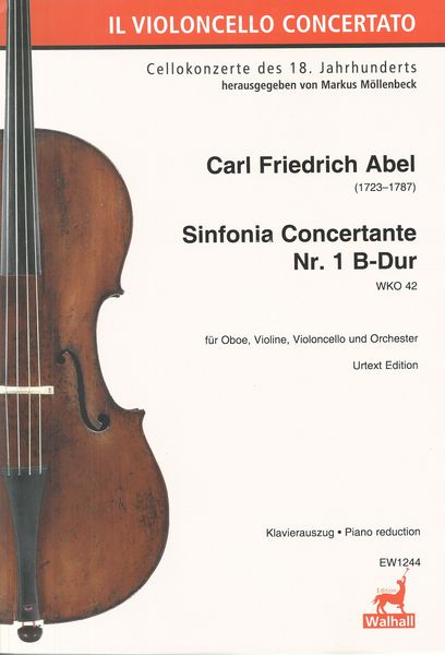 Sinfonia Concertante Nr. 1 B-Dur, Wko 42 : Für Oboe, Violine, Violoncello und Orchester.