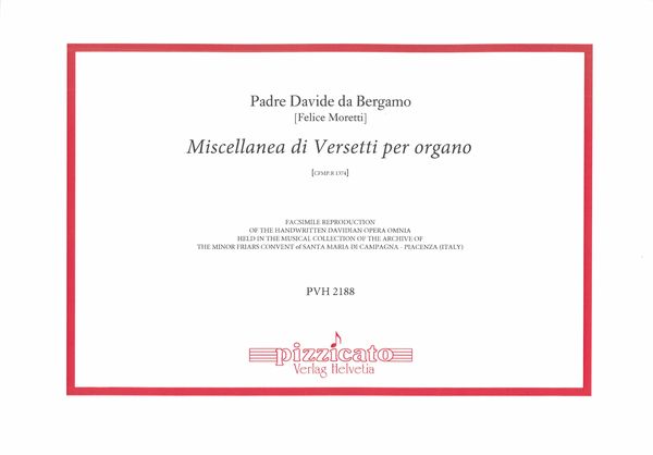 Miscellanea Di Versetti Per Organo, Cfmp.R 1374.