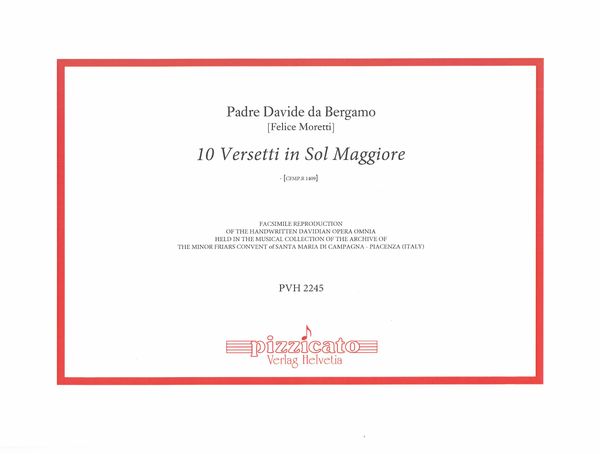 10 Versetti In Sol Maggiore, Cfmp.R 1409.
