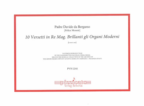 10 Versetti In Re Mag. Brillanti Gli Organi Moderni, Cfmp.R 1405.