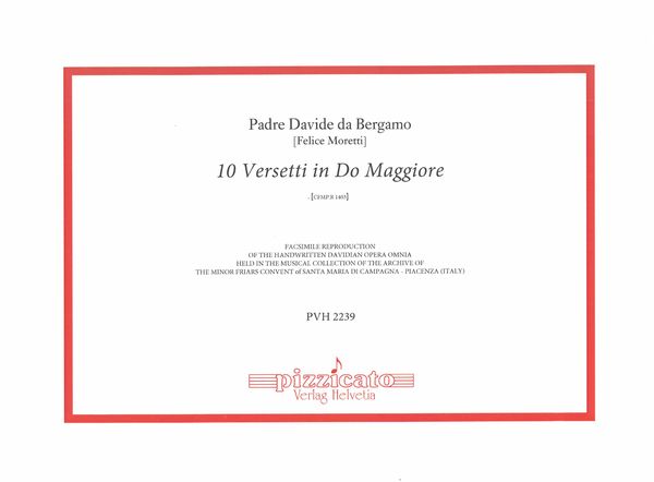 10 Versetti In Do Maggiore, Cfmp.R 1403.