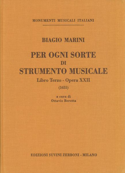 Per Ogni Sorte Di Strumento Musicale, Libro Terzo : Opera XXII (1655).