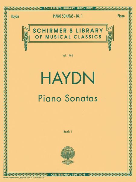 Piano Sonatas, Book 1.