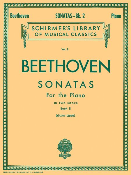 Piano Sonatas, Book 2 / Edited By Von Buelow-Lebert.