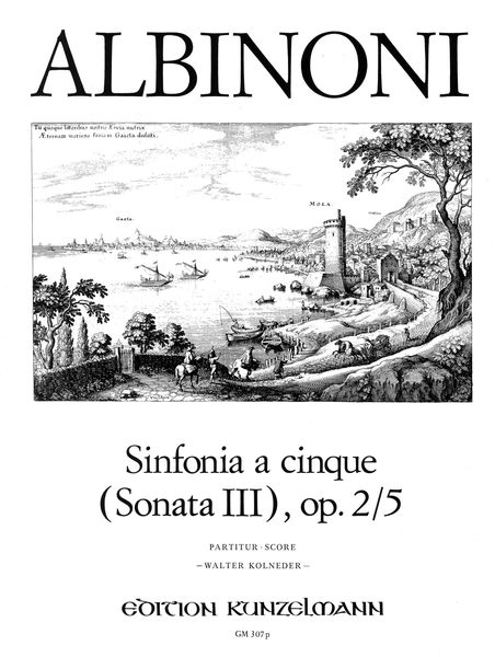 Sinfonia A Cinque (Sonata Ill) Op. 2/5 In D Major : For String Orchestra / Ed. Walter Kolneder.