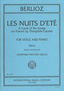 Nuits d'Eté : For High Voice and Piano.