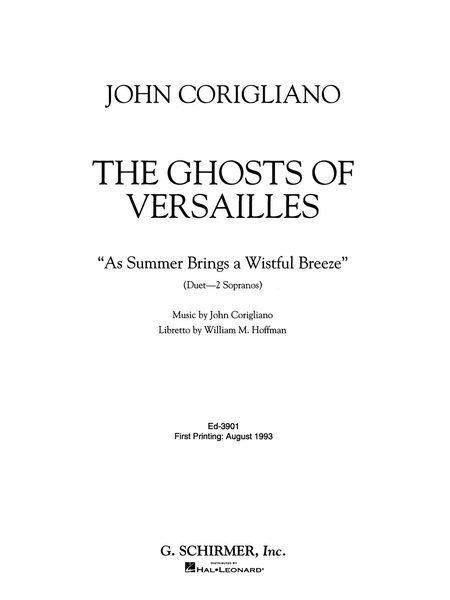 Ghosts Of Versailles - As Summer Brings A Wistful Breeze : Duet For Two Sopranos.