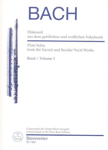 Flute Solos From The Sacred And Secular Vocal Works, Vol. 1.