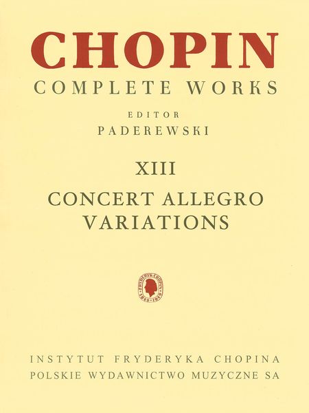 Concert Allegro; Variations / Edited By Ignac Paderewski.