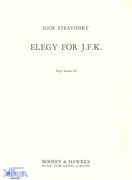 Elegy For J. F. K. : For Mezzo-Soprano and 3 Clarinets.