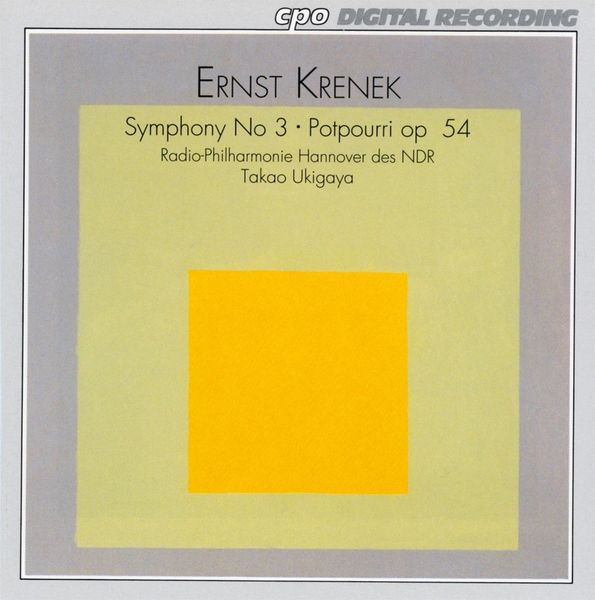 Symphony No. 3, Op. 16; Potpourri, Op. 54/ Ndr Radio Symph. Hannover/ Ukigaya.
