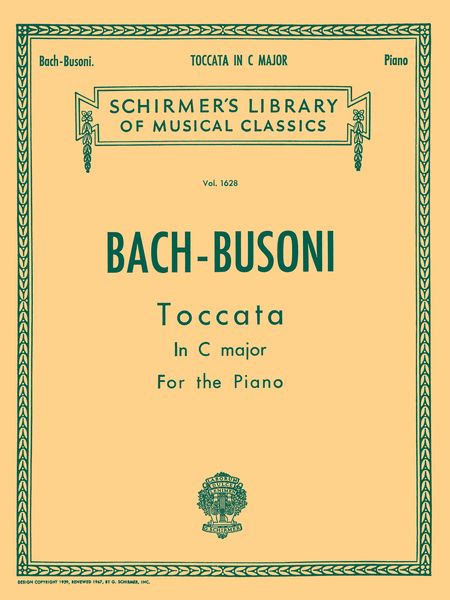Toccata In C Major (Prelude, Intermezzo, and Fugue) : For The Organ - Piano Transcription.