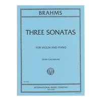 Sonatas, Op. 78, 100, and 108 : For Violin and Piano.
