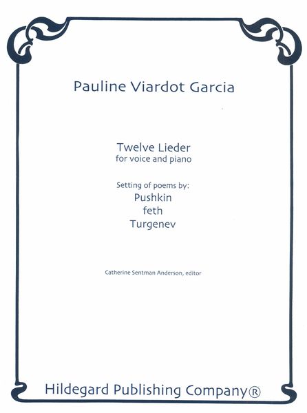 Twelve Lieder / Poetry By Pushkin, Feth, Turgenev.