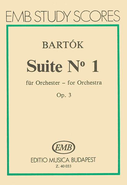 Suite No. 1, Op. 3 : For Full Orchestra.
