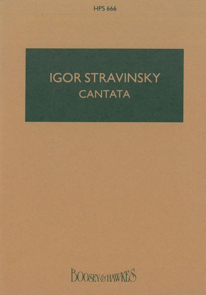 Cantata : For Soprano, Tenor, Female Chorus and Ensemble.