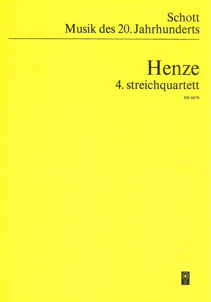 String Quartet No. 4 (1976).