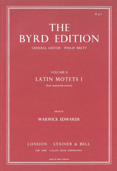 Latin Motets I / edited by Warwick Edwards.