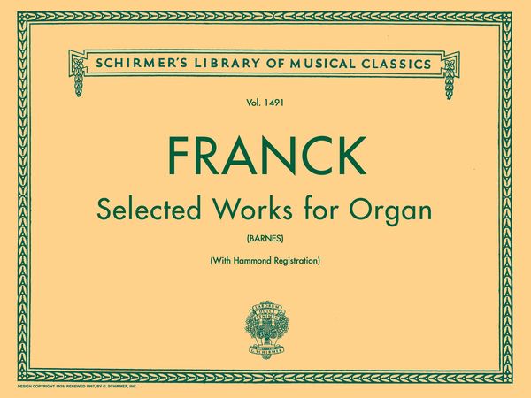 Selected Works For Organ: Ten Pieces.