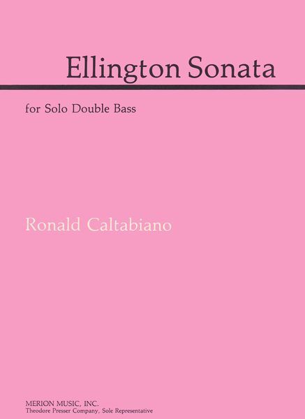 Ellington Sonata For Solo Double Bass.