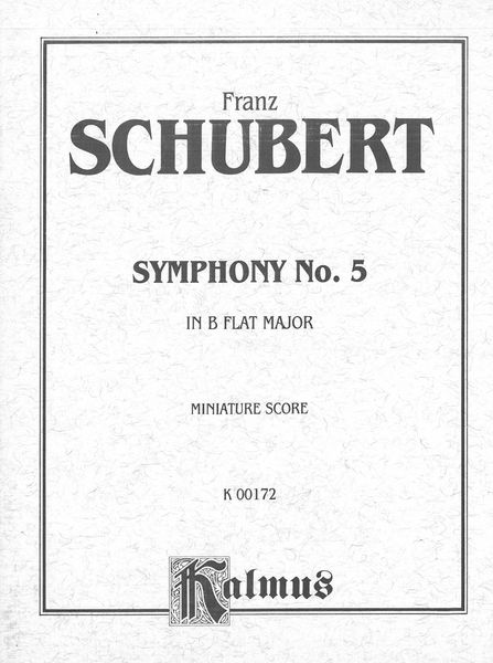 Symphony No. 5 In Bb Major, D. 485.