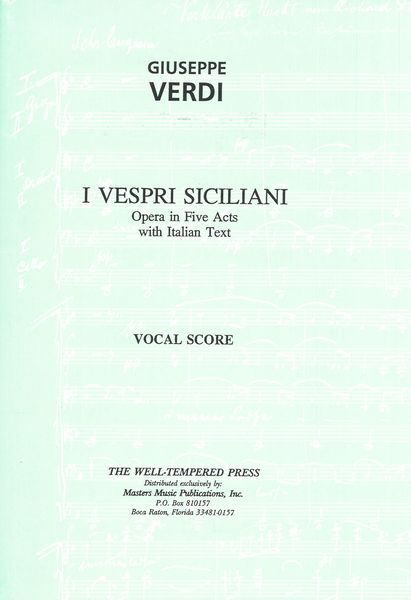 Vespri Siciliani [I] : Opera In Five Acts.