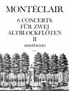 6 Concertos : For Zwei Altblockfloten, Vol. 2, Nos. 4-6.
