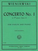 Concerto No. 1 In F Sharp Minor, Op. 14 : For Violin and Piano.